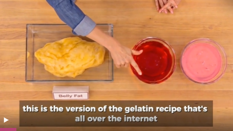 Jillian Michaels reveals the correct pink gelatin recipe